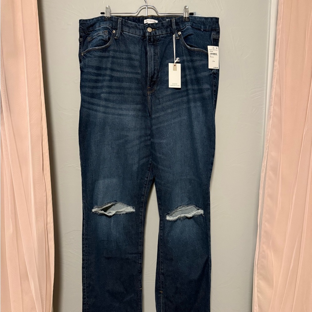 Good American High-rise Straight Leg Jeans